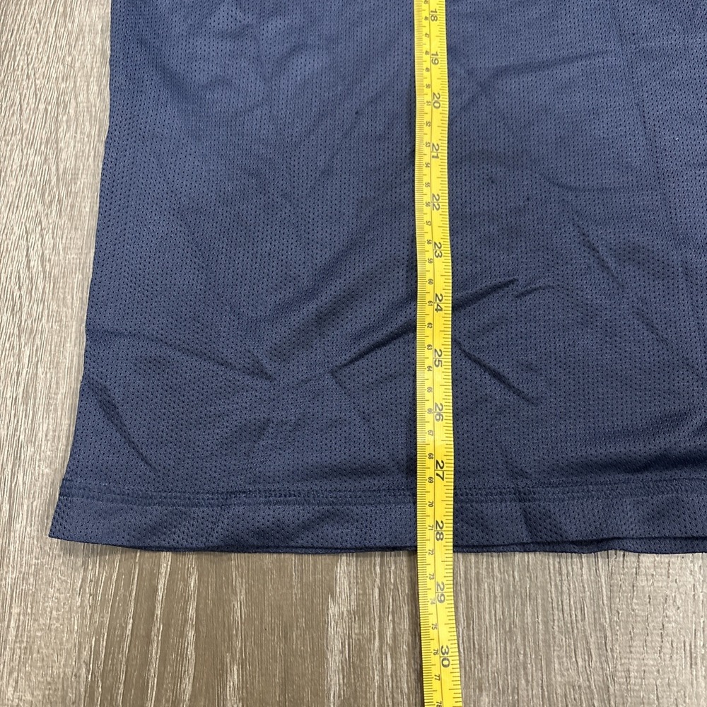 VTG Nike Dri Fit Pullover Mesh Baseball Athletic Jersey Mens XL Navy Retro Shirt - Picture 10 of 16